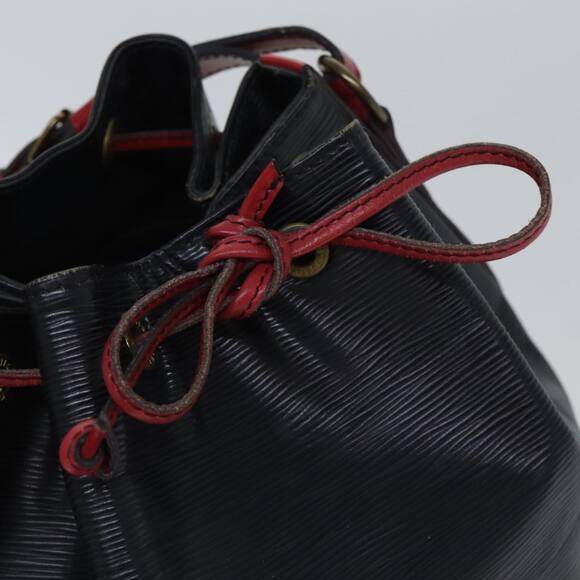 LOUIS VUITTON Epi Noe Shoulder Bag Bicolor Black Red M44017 - Picture 7 of 12